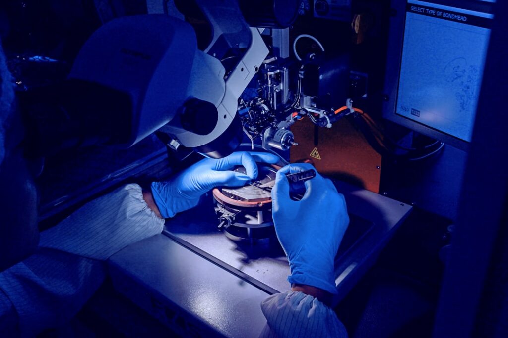 ICP metal analysis laboratory technician preparing samples