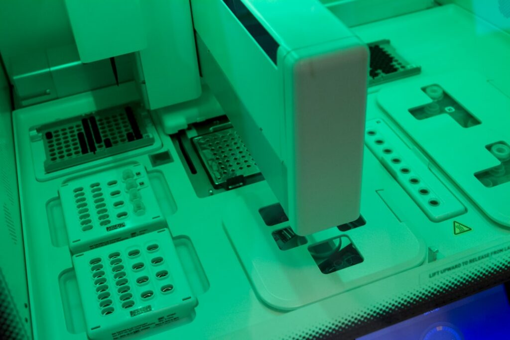 carbon and sulfur analyzer in modern laboratory