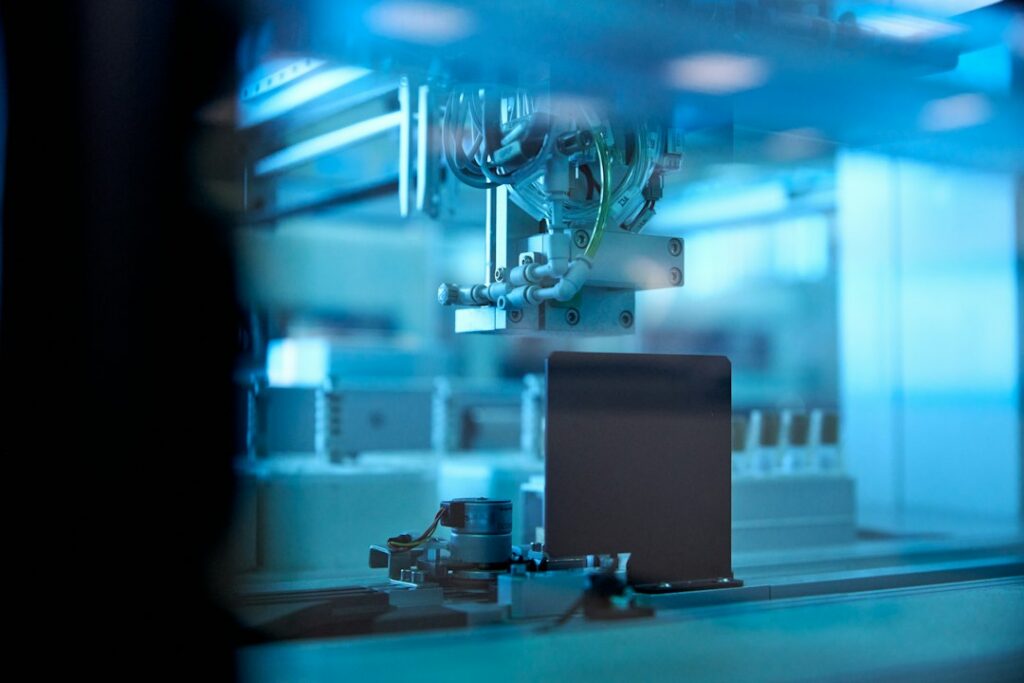 proton beam analysis chamber in an analytical laboratory